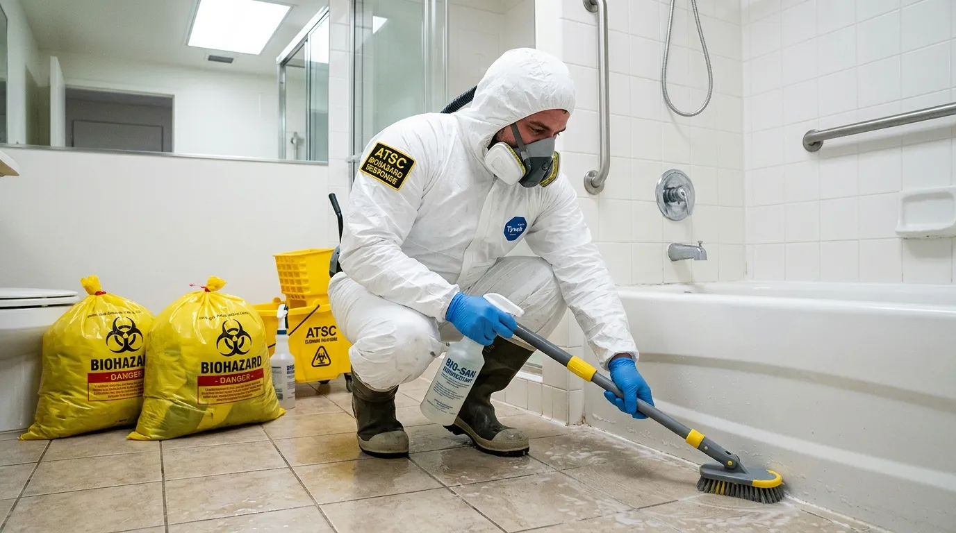 Decontamination equipment deployed for Blood Cleanup in Dunlap